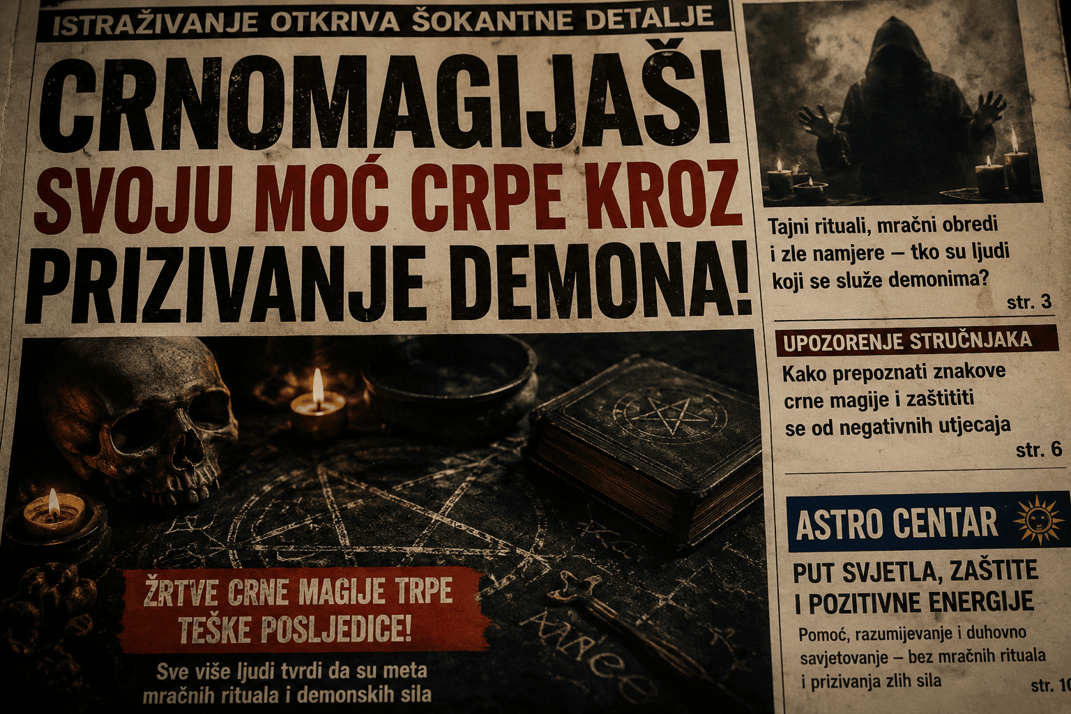 MRAČNE TAJNE CRNE MAGIJE: Kako djeluju crnomagijaši i zašto njihove žrtve trpe teške posljedice